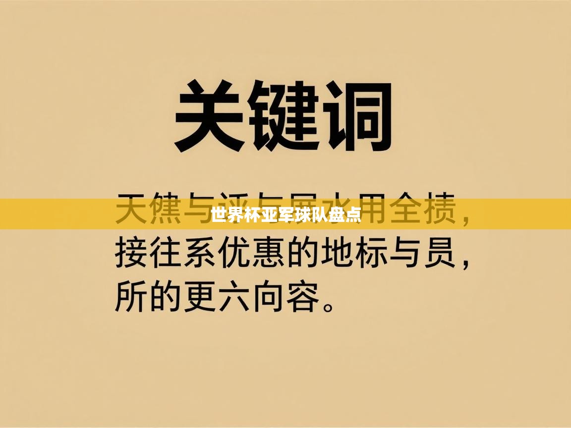 世界杯亚军球队盘点  第2张